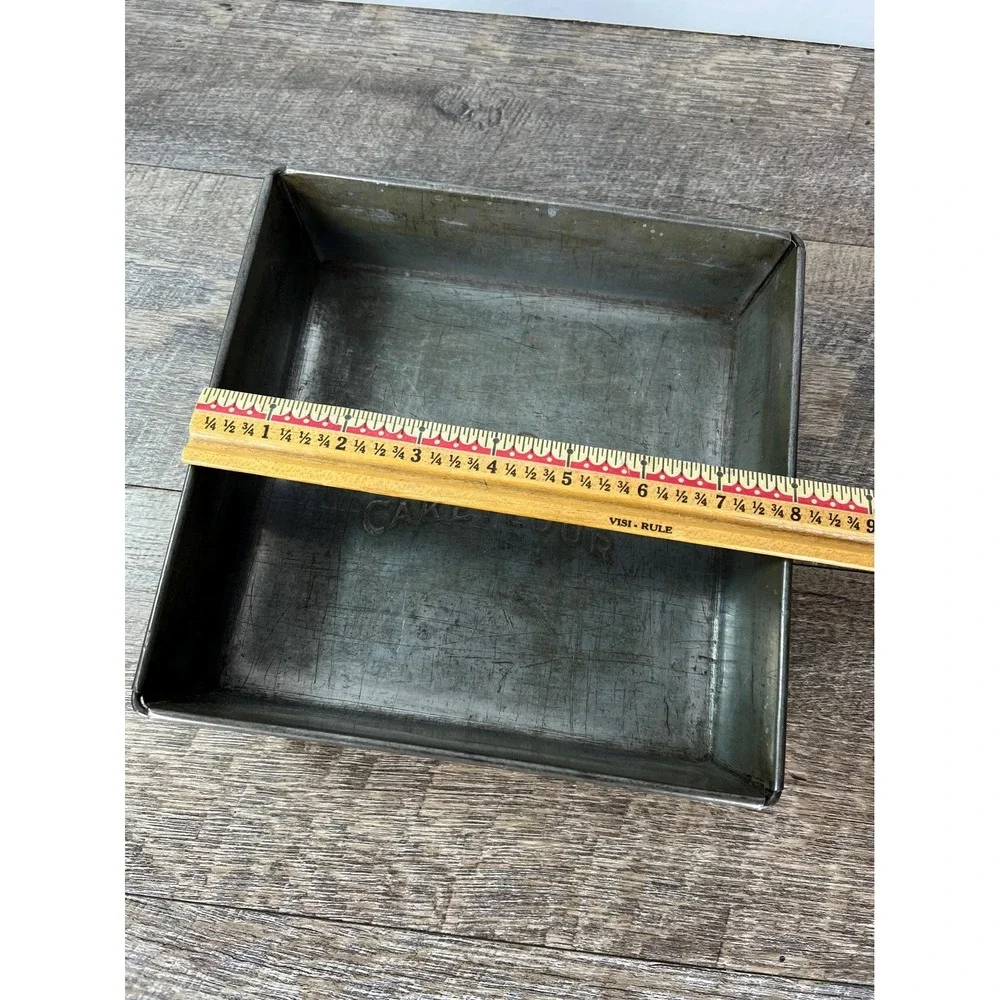 Swans Down Cake Flour‎ square cake pan Vintage advertising Primitive farmhouse